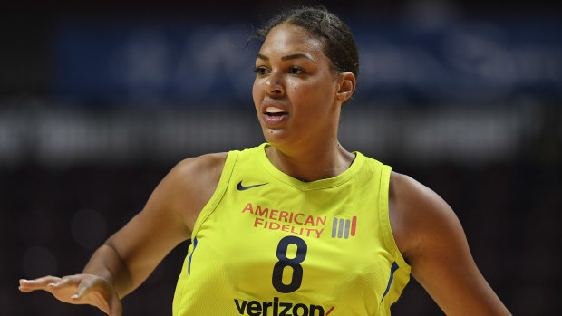 Liz Cambage has been traded to Las Vegas in the WNBA.