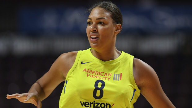 The Dallas Wings' Liz Cambage has earned WNBA first-team honours.