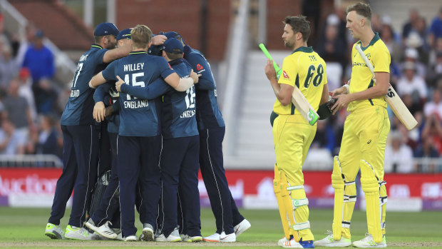 Humbled: Australia's 242-run loss was its heaviest in one-day internationals.