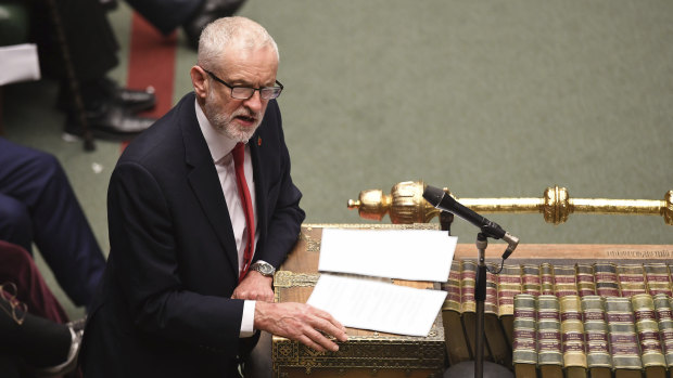 Britain's Labour leader Jeremy Corbyn on Tuesday.