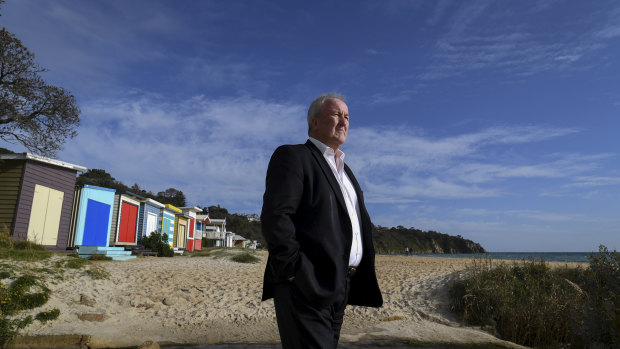 Port Phillip Beach Box Association president Mark Davis is leading a fight against proposed changes to ownership policy on the Mornington Peninsula. 