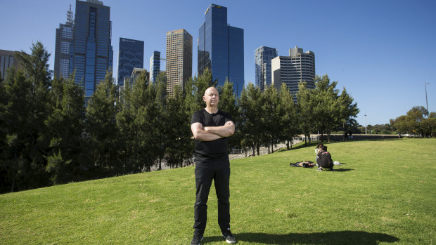 Convenor of the East Melbourne Group's planning committee Greg Bisinella at Birrarung Marr.