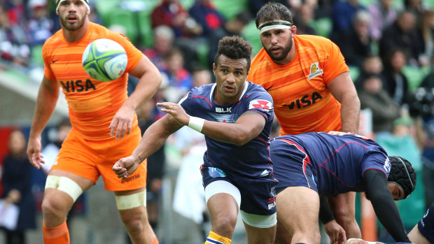 Smart operator: Will Genia provides loads of experience and guile to the Rebels.