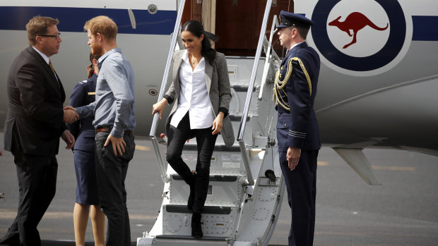 Meghan Markle stepped off the plane in Dubbo in September 2018 wearing  Outland Denim and sparking worldwide sales for the brand. 