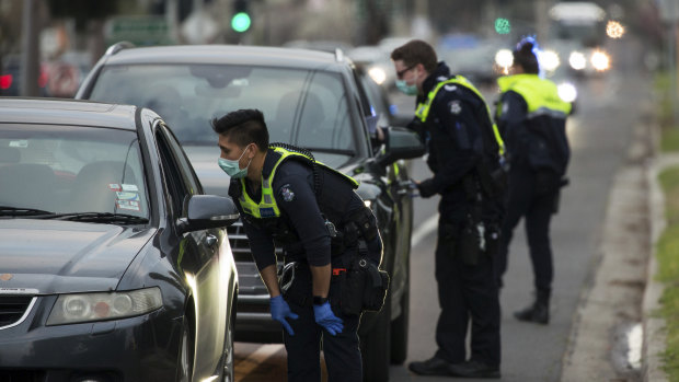 Police moved quickly to shut down an anti-lockdown protest before it got started in Altona North on Monday.