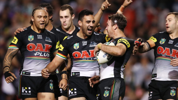 Comeback kings: Penrith have made a habit pulling victory from the jaws of defeat.