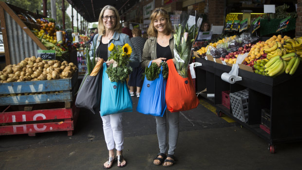 Ahead of the game: South Melbourne market customers will have to bring their own shopping bags from Wednesday.