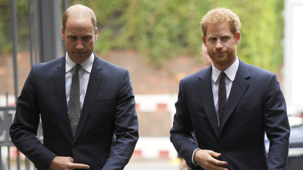 Prince William and Prince Harry in September 2017.