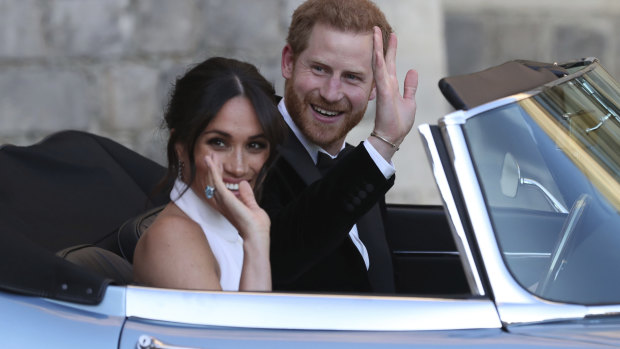 The Duke and Duchess leave for their evening reception.