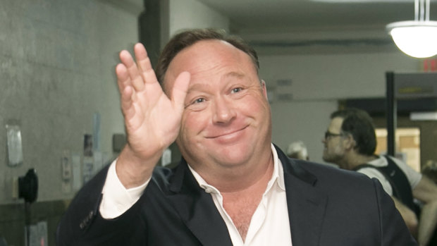 Alex Jones, who runs a conspiracy theory website.