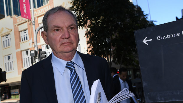 Former Ipswich mayor Paul Pisasale arrives at the District Court.