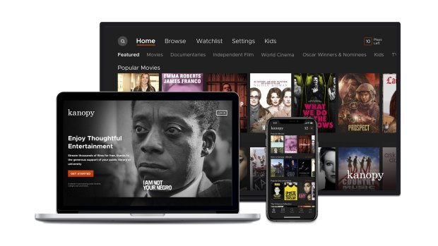 Kanopy is a streaming service that works like Netflix, except your library pays for you to watch a certain number of films per month.