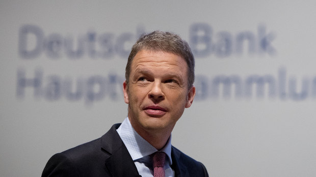 Deutsche Bank chief Christian Sewing spoke to staff at the company's London office.