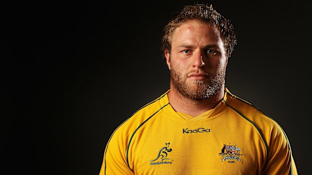 Dan Palmer as a Wallaby in 2012.