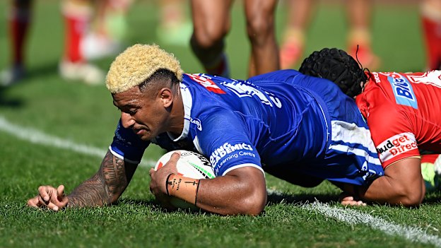 Villiame Kikau has been plagued by injury in his first season at the Bulldogs.