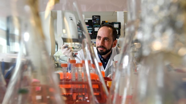 Associate professor Michael Gantier, who is working on anti-inflammatory treatments for COVID, also suffers from an inflammatory disease. “I still get weird symptoms a few times a year,” he says.