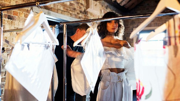 Putting the final touches ahead of the show.