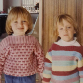 Three-year-old Jessie (left) and Clare in 1994.