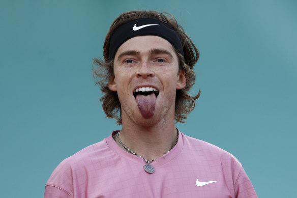 Russia’s Andrey Rublev.