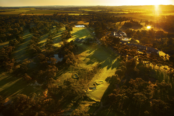 The Tanunda Pines Golf Course, where Adelaide's players have allegedly breached social distancing guidelines in quarantine.