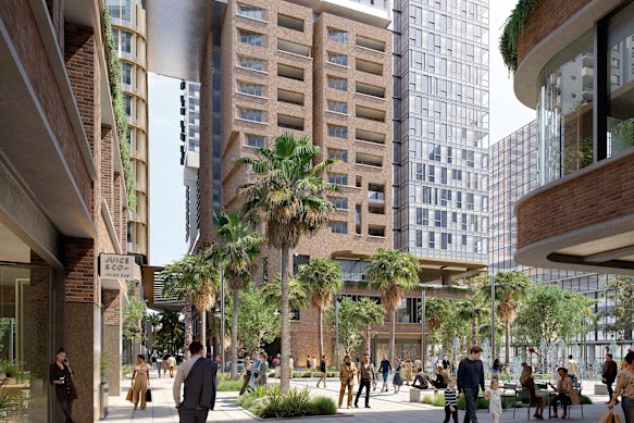 An artist’s impression of Holdmark’s $658 million renewal of Burwood Place.