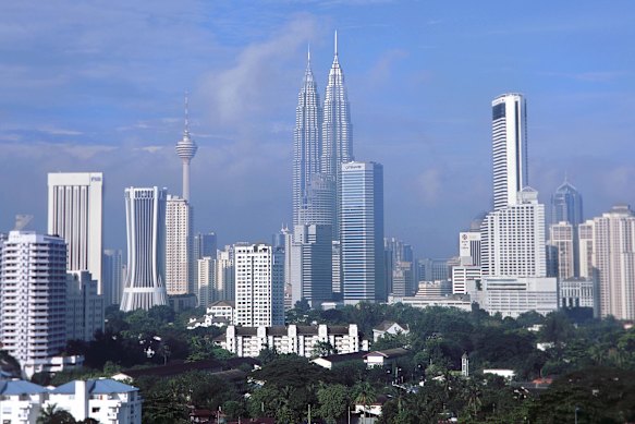   吉隆坡的未来城市天际线。