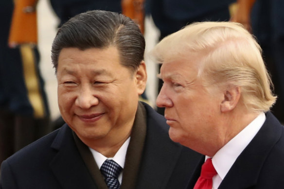 China's President XI Jinping with Donald Trump in 2017.