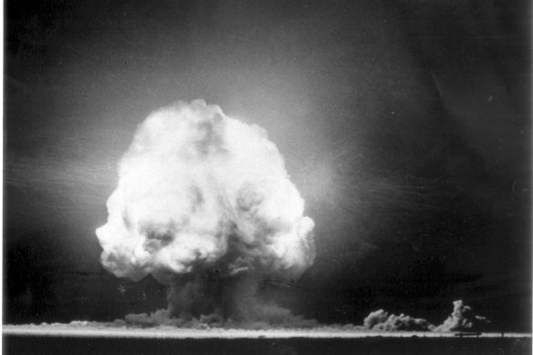 The 'Trinity' test, the first nuclear test in 1945.