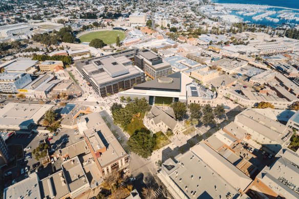 A concept image of the delayed King’s Square redevelopment in Fremantle.