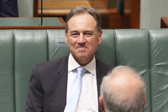 Health Minister Greg Hunt in question time on Thursday.