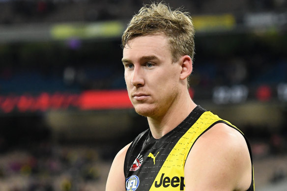 Tom Lynch has been criticised for limited output in Richmond’s luke-warm start to 2021.