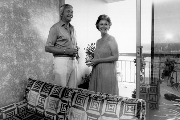 Richie and Daphne at home in their flat at Coogee.