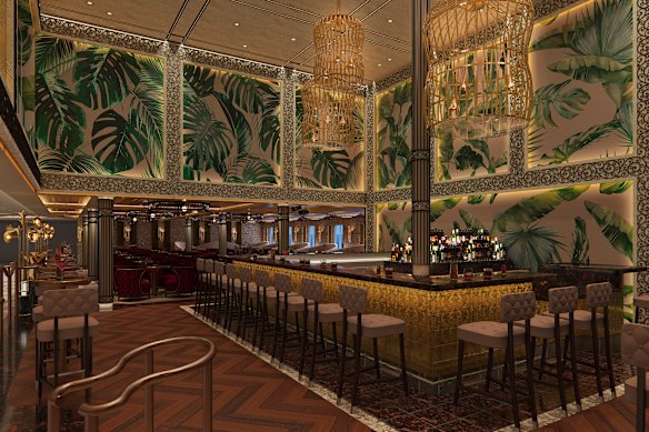 Jazz bar on Carnival’s Mardi Gras.