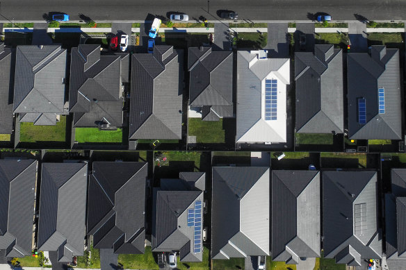 Aerial view of Redbank Estate, North Richmond