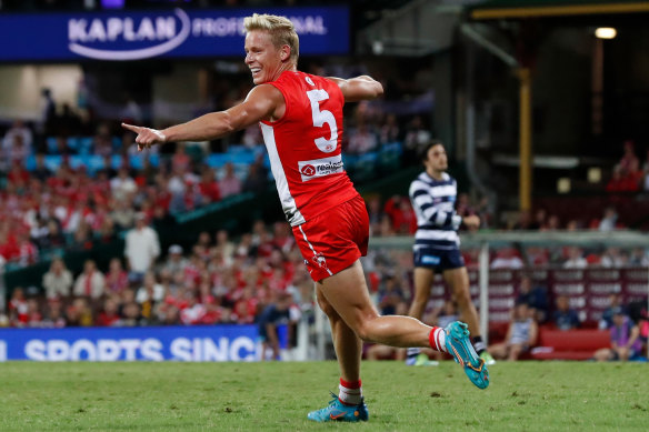 Isaac Heeney was in full flight.