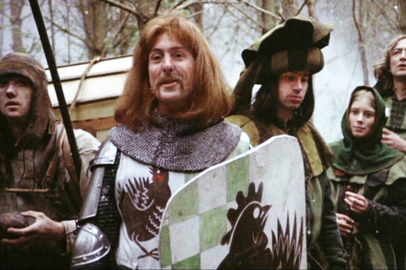 Monty Python and the Holy Grail, the comedy troupe's first proper feature film.