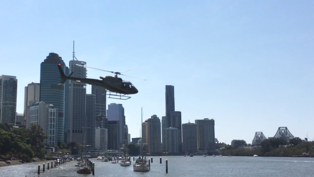 Brisbane City Council has trialled on-water helicopter landings on the Brisbane River