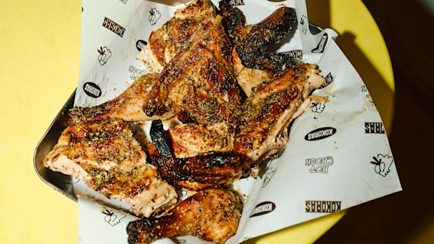 Kokoras is a Greek charcoal chicken joint by the Tzaki team.