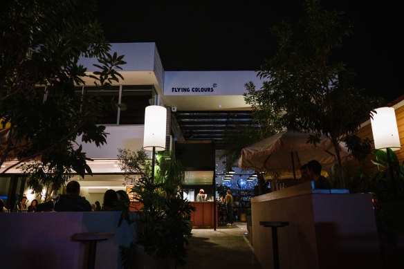 Flying Colours, a bar and restaurant in Brisbane’s West End that had its soft opening in late June.
