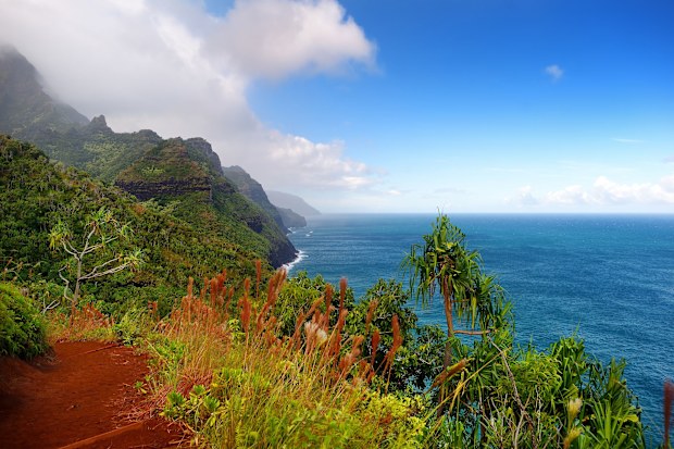 The Kalalau Trail in Kauai, Hawaii, offers one of the best ways to see the Nā Pali Coast.