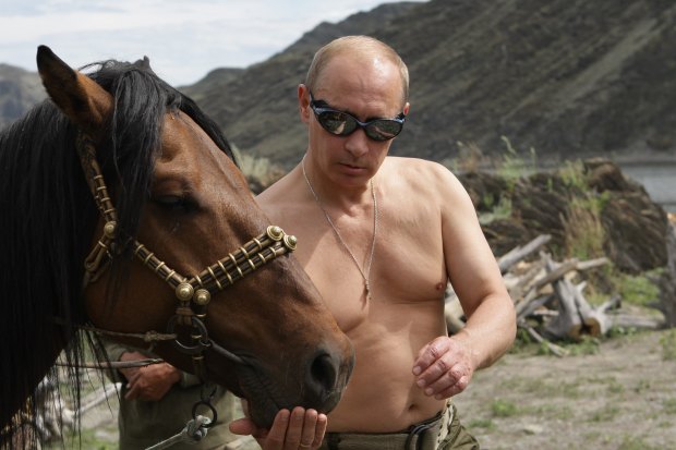 Putin, a former KGB agent, has portrayed a strongman image throughout his time in power. 