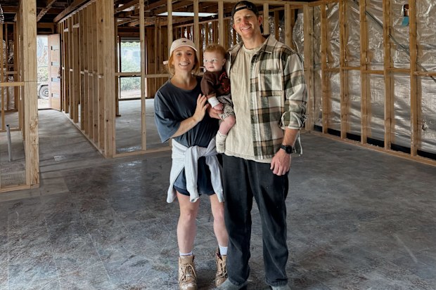 The Block’s Emma and Ben in the Mount Martha property they’re renovating now