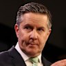 Minister for the NDIS Mark Butler at the National Press Club on Wednesday.