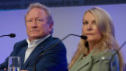 Andrew Forrest and Elizabeth Gaines at Fortescue’s AGM in 2022.