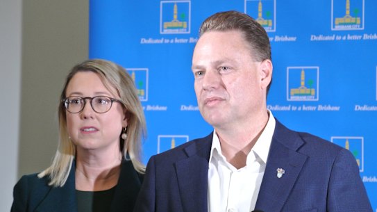 Brisbane lord mayor Adrian Schrinner delivered council’s annual 2025-26 budget.