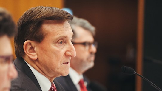 Local Government Minister Ron Hoenig during budget estimates. 