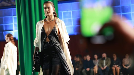 The Strateas Carlucci show at Melbourne Fashion Festival was a collaboration with beer brand Victoria Bitter. New MFF chief executive Caroline Ralphsmith can see the benefit of future team-ups between big business and fashion brands.