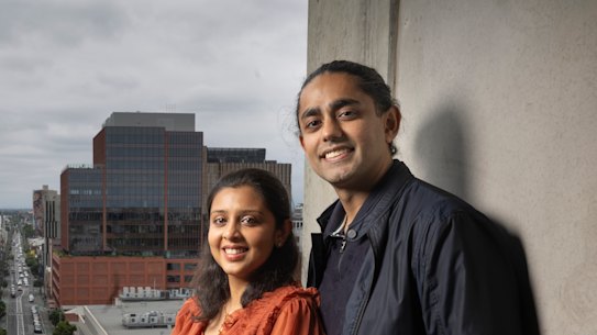 Ashish Sharma and Manali Perohit love living in the “oasis of calm” East Melbourne provides in the midst of the inner-city