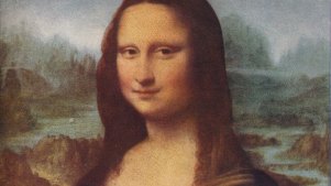 The Mona Lisa, a portrait of Lisa Gherardini, in the Louvre.