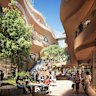 Artists’ impressions of the new plans for Carillon City in Perth’s CBD. Picture: Supplied/Fiveight